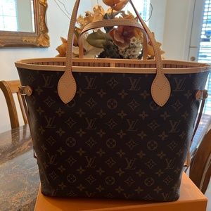 LOUIS VUITTON NEVERFULL MM MONOGRAM WITH POUCH